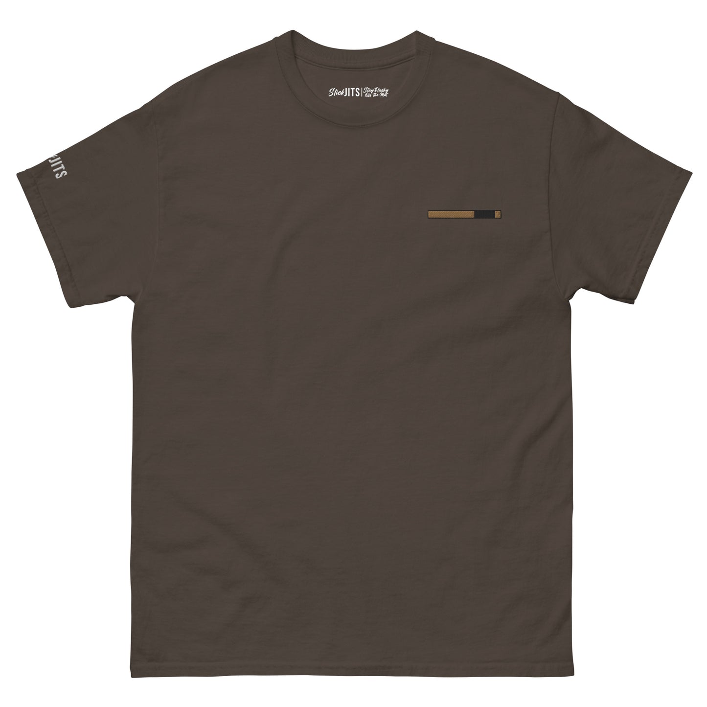 Brown Belt Embroidered T-shirt