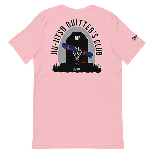 Quitter's Club T-shirt (Black text)